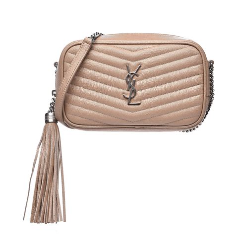 ysl mini lou camera bag beige